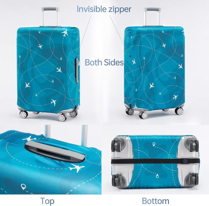 Travelkin Luggage Cover Washable Suitcase Cover Suitcase Protector Anti-scratch Suitcase cover Fits 18-32 Inch Luggage - Image 3