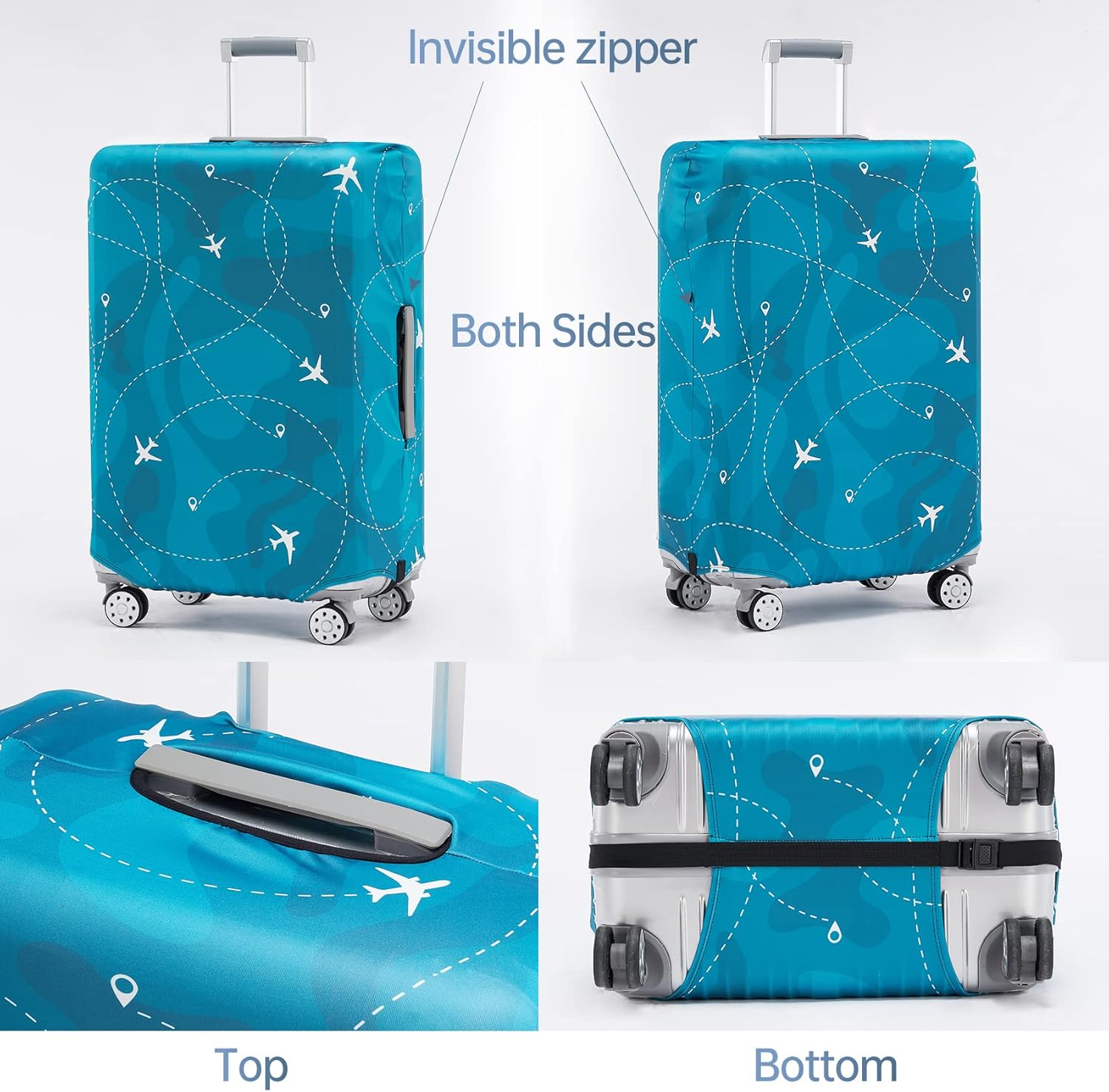 Travelkin Luggage Cover Washable Suitcase Cover Suitcase Protector Anti-scratch Suitcase cover Fits 18-32 Inch Luggage - Image 3