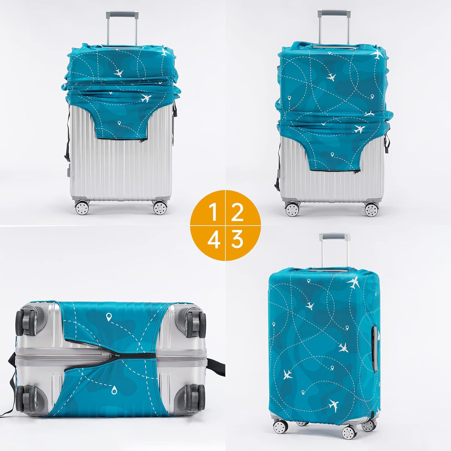 Travelkin Luggage Cover Washable Suitcase Cover Suitcase Protector Anti-scratch Suitcase cover Fits 18-32 Inch Luggage - Image 5